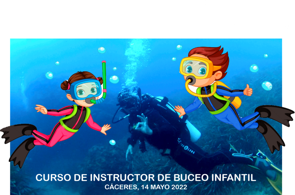 Cartel curso Instructor Buceo Infantil