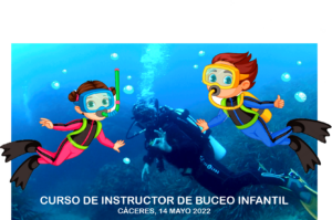Cartel curso Instructor Buceo Infantil